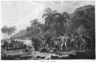 The Death of Captain James Cook, 14th February 1779 by Robert Benard